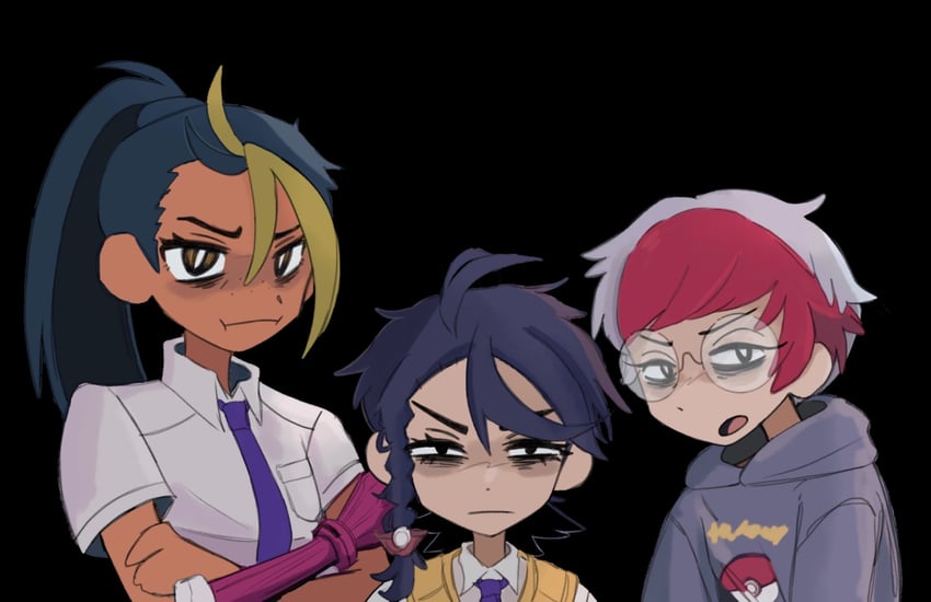 nemona, penny, and scarlet koito (pokemon and 2 more) drawn by scarnemo