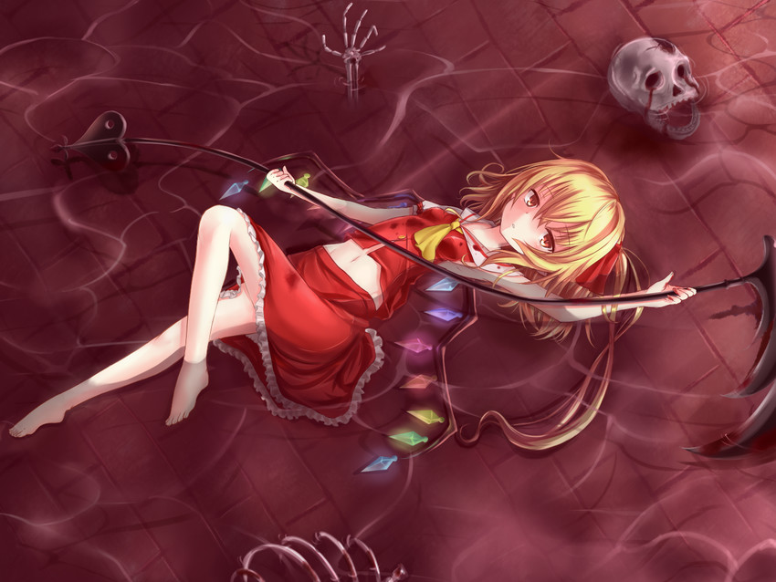flandre scarlet (touhou) drawn by kuro_(baseball0000)