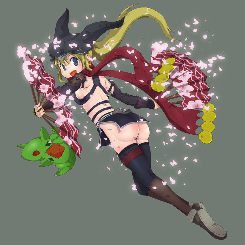 larvitar and scout (pokemon and 2 more) drawn by yagami_ryouichi