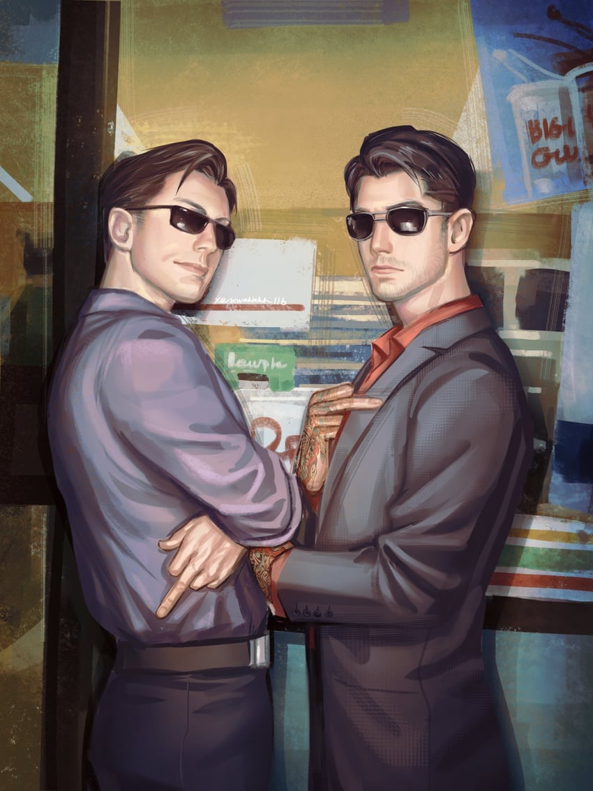 johnny cage and kenshi (mortal kombat and 1 more) drawn by siwekkkk116