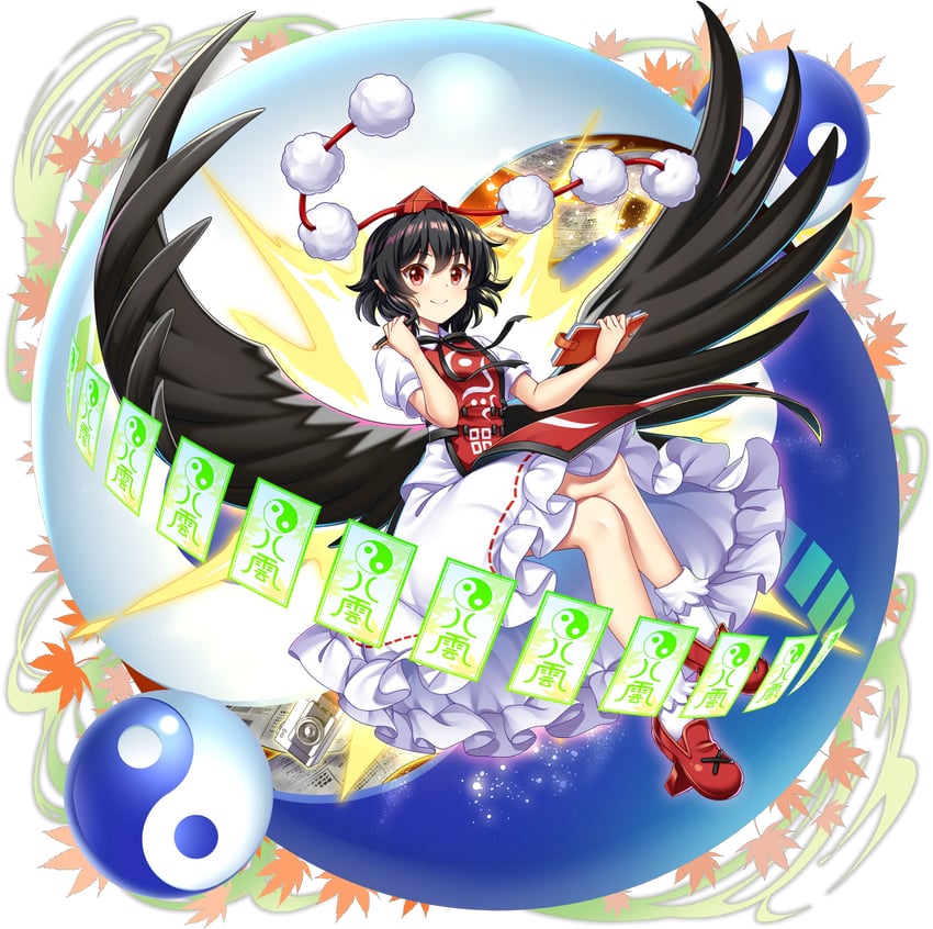 shameimaru aya (touhou and 1 more) drawn by rotte_(1109)