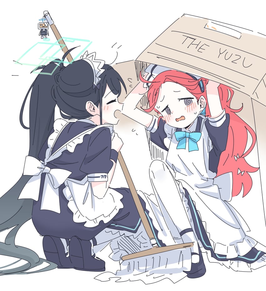 aris, yuzu, and kei (blue archive) drawn by seal_007