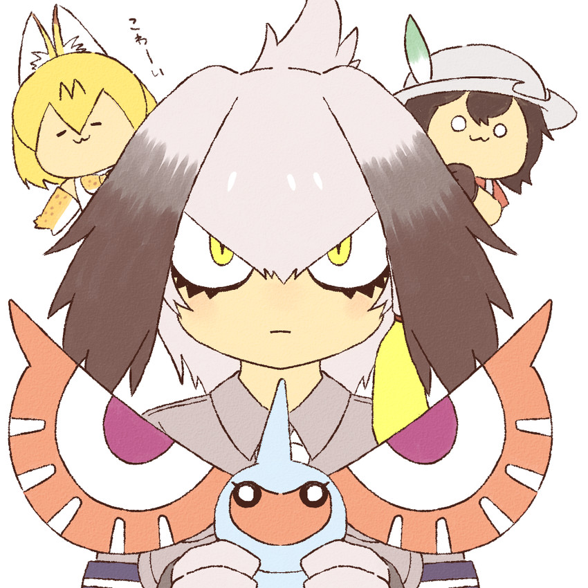 serval, kaban, shoebill, and masquerain (pokemon and 1 more) drawn by niwma_(myriad_revery)