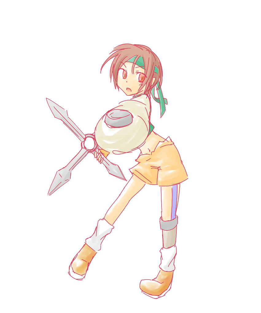 yuffie kisaragi (final fantasy and 1 more) drawn by mega_(yuubin)