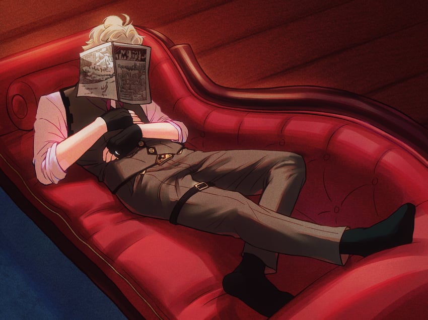 herlock sholmes (ace attorney and 1 more) drawn by kaze_(yznyttdgs)