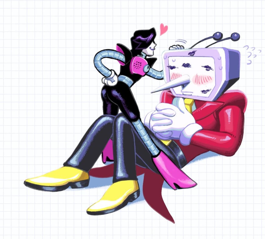 mettaton, mettaton ex, and ant tenna (undertale and 1 more) drawn by kambingpersik