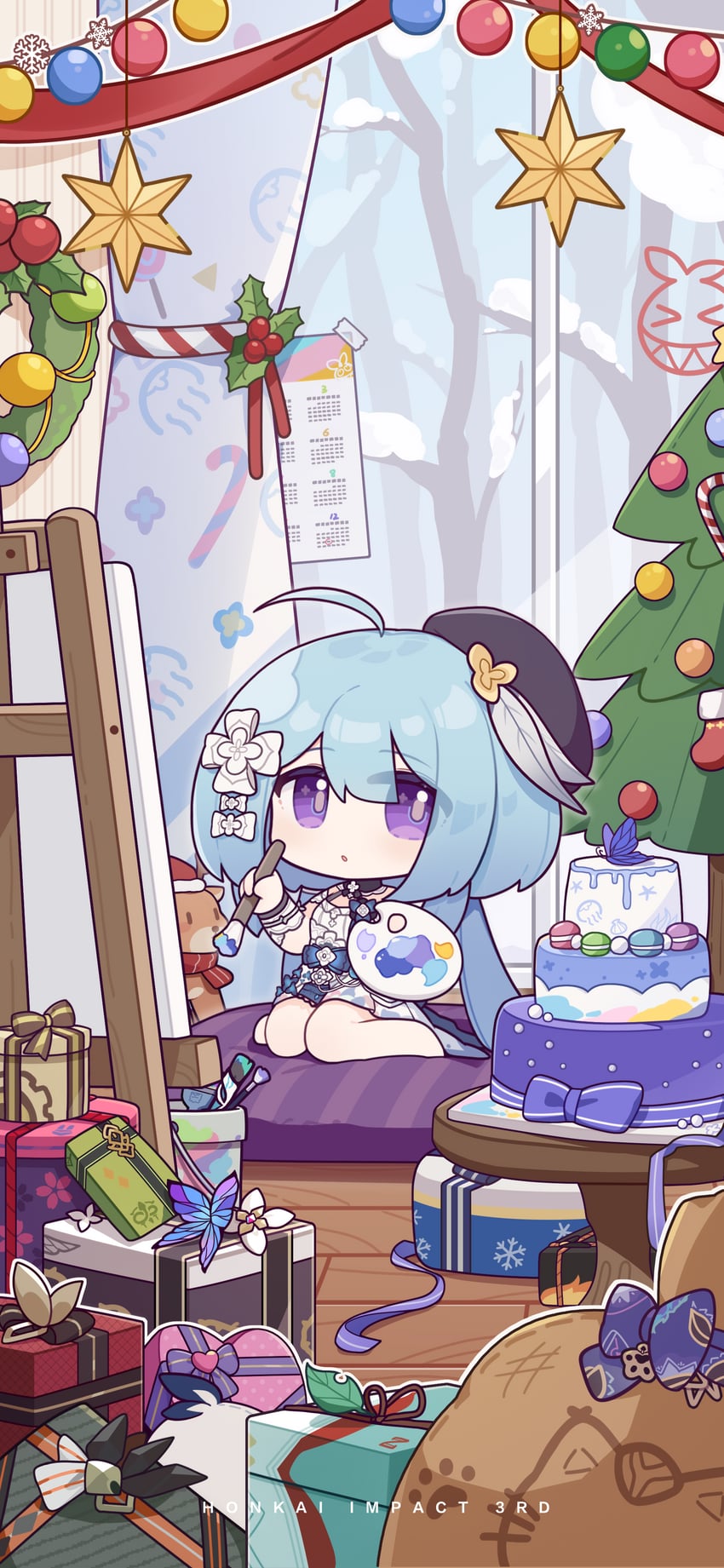 homu, griseo, jingwei, and can (honkai and 1 more) drawn by eta