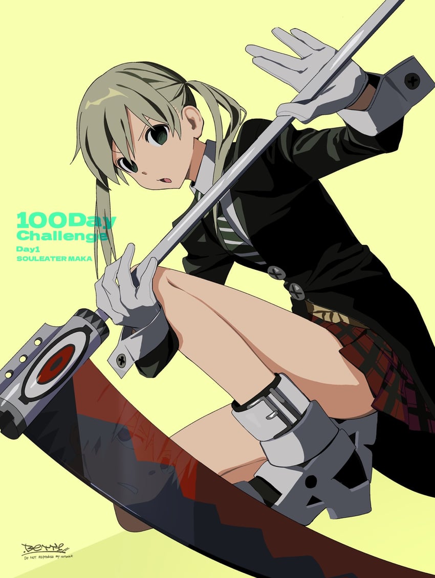 maka albarn and soul evans (soul eater) drawn by betti_(xx_betti)