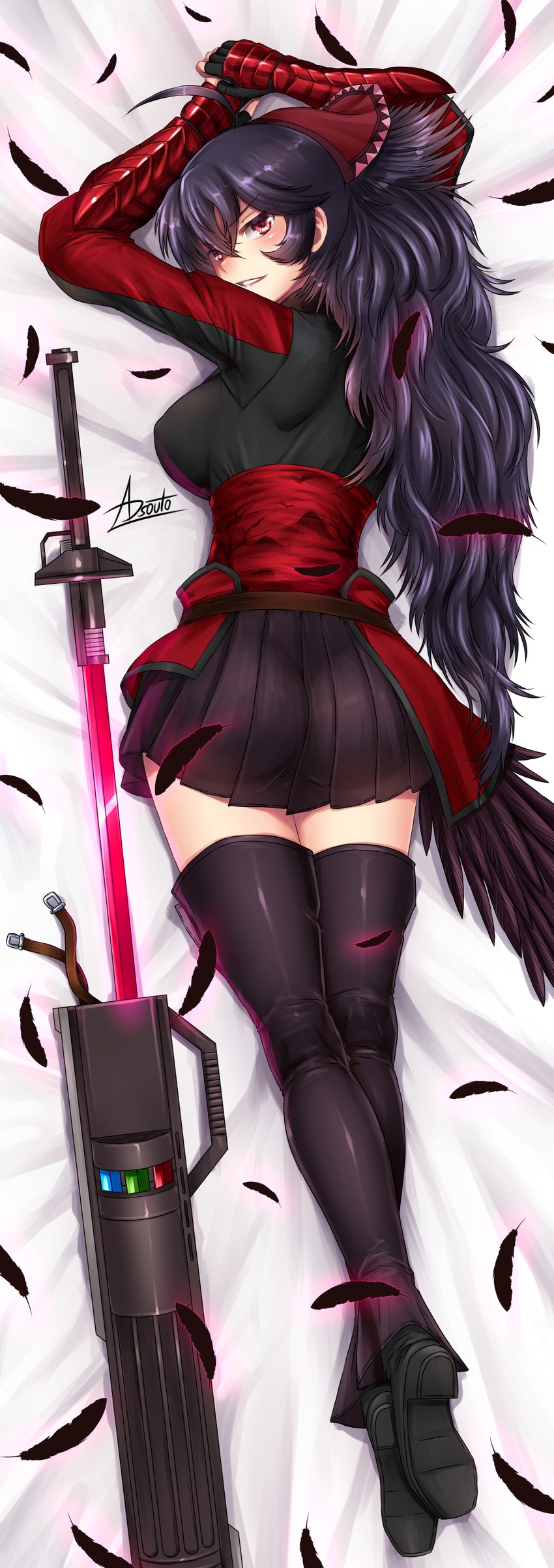 raven branwen (rwby) drawn by adsouto