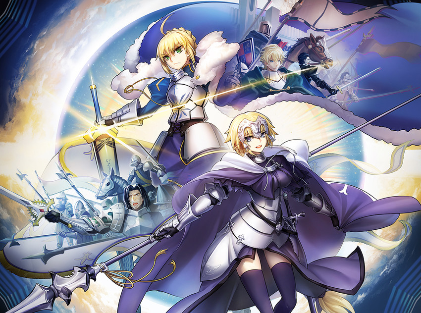 artoria pendragon, saber, and jeanne d'arc (fate and 1 more) drawn by todee