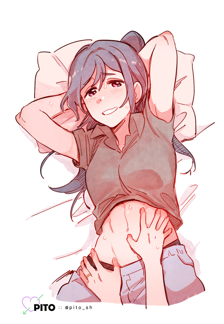 matsuura kanan and ohara mari (love live! and 1 more) drawn by pito_(sh02327)
