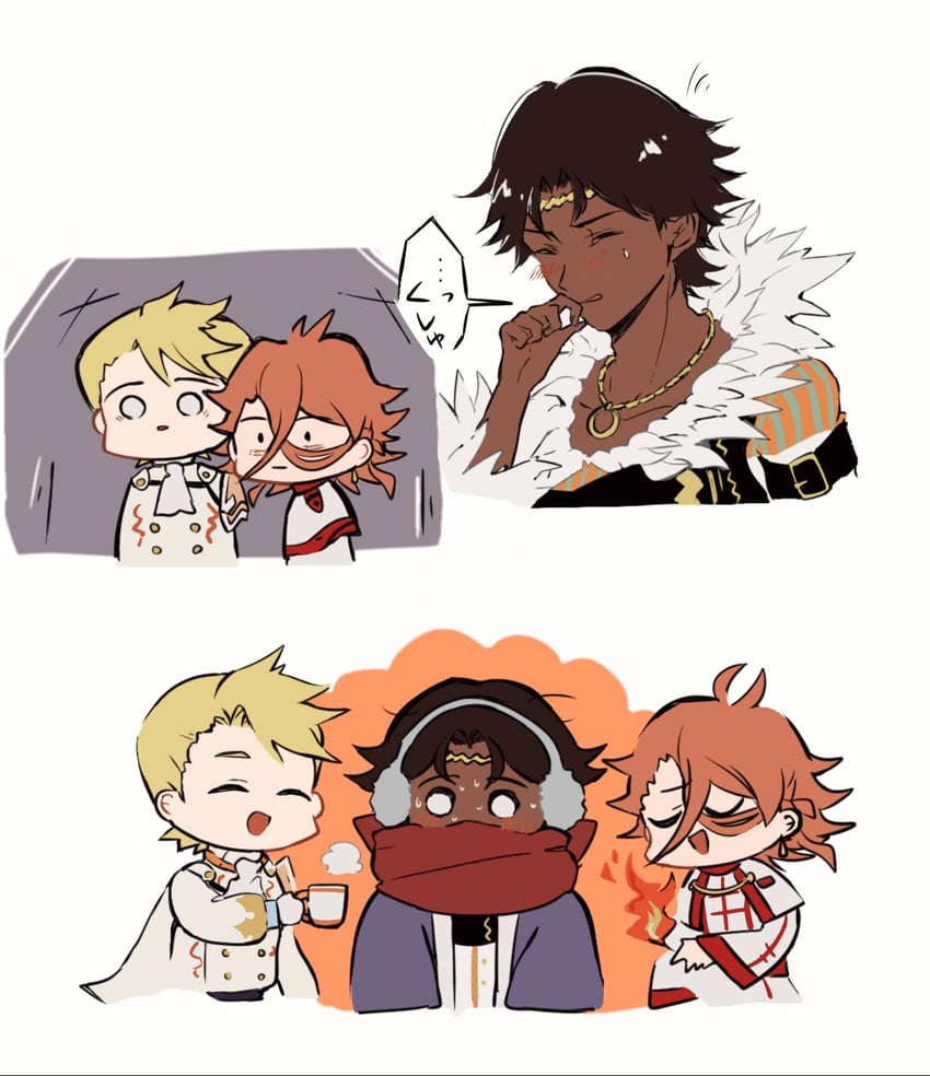 pandreo, fogado, and bunet (fire emblem and 1 more) drawn by oda32t