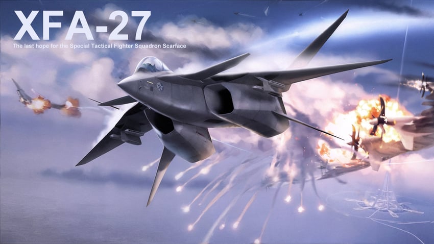 ace combat and 1 more drawn by shuten_(project_sky)