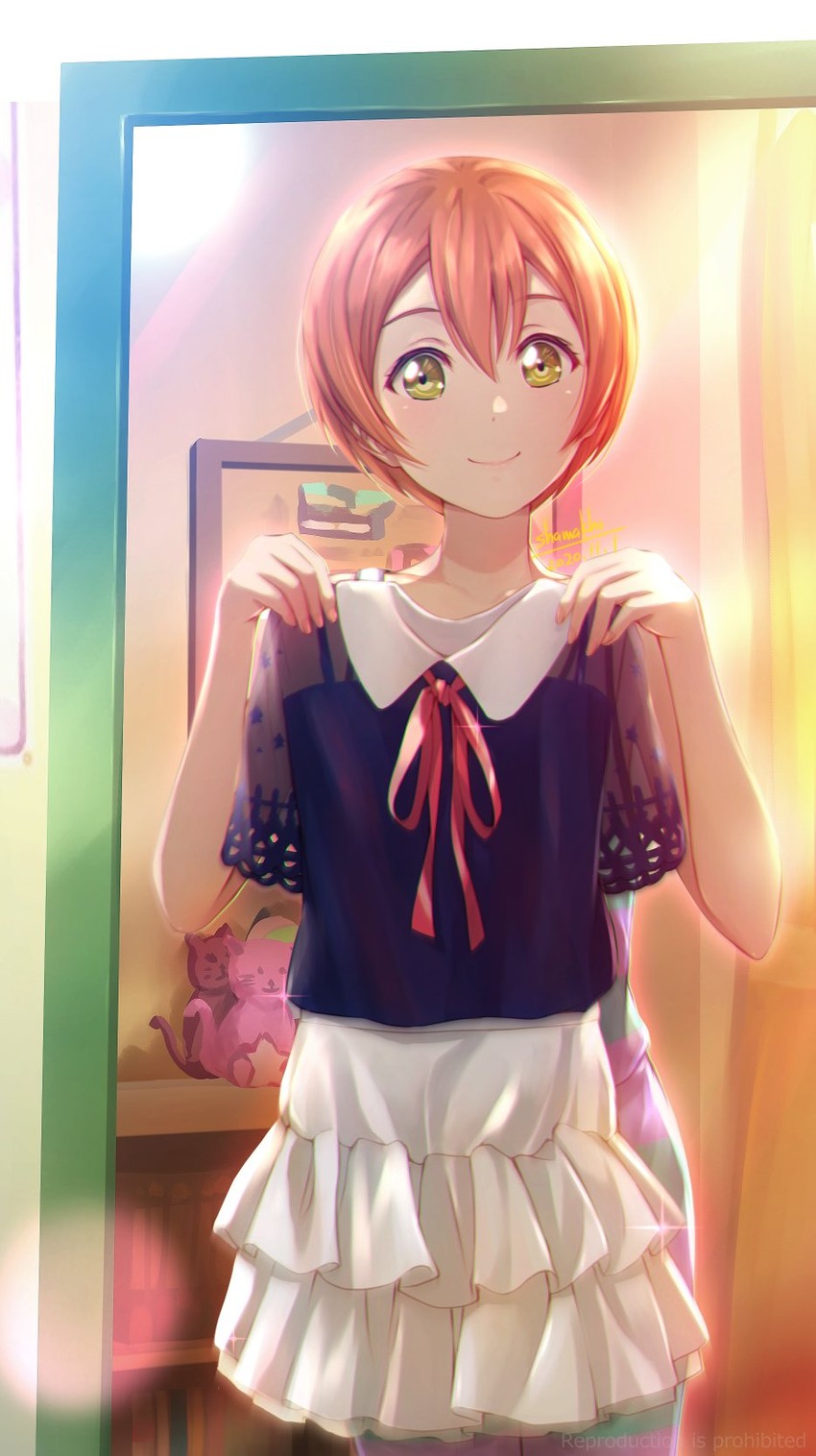 hoshizora rin (love live! and 1 more) drawn by shamakho
