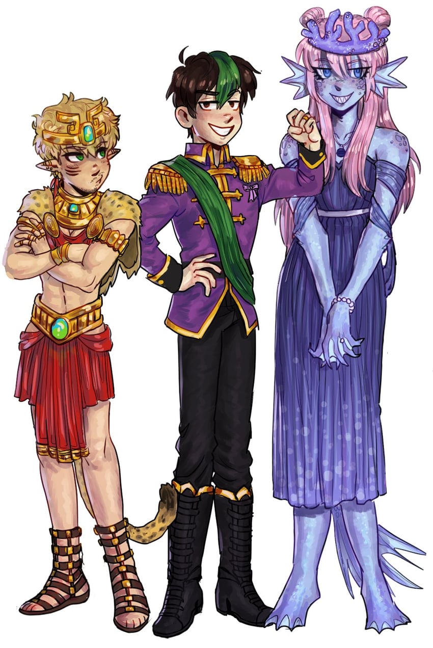 smallishbeans, ldshadowlady, and joey graceffa (minecraft youtube and 1 more) drawn by oxiwan