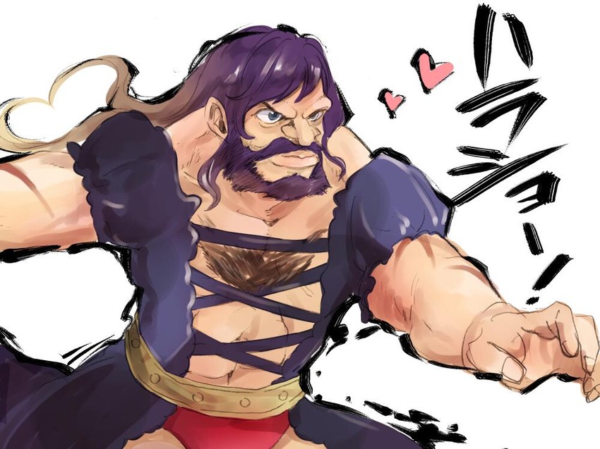 hijiri byakuren and zangief (touhou and 1 more) drawn by makuwauri