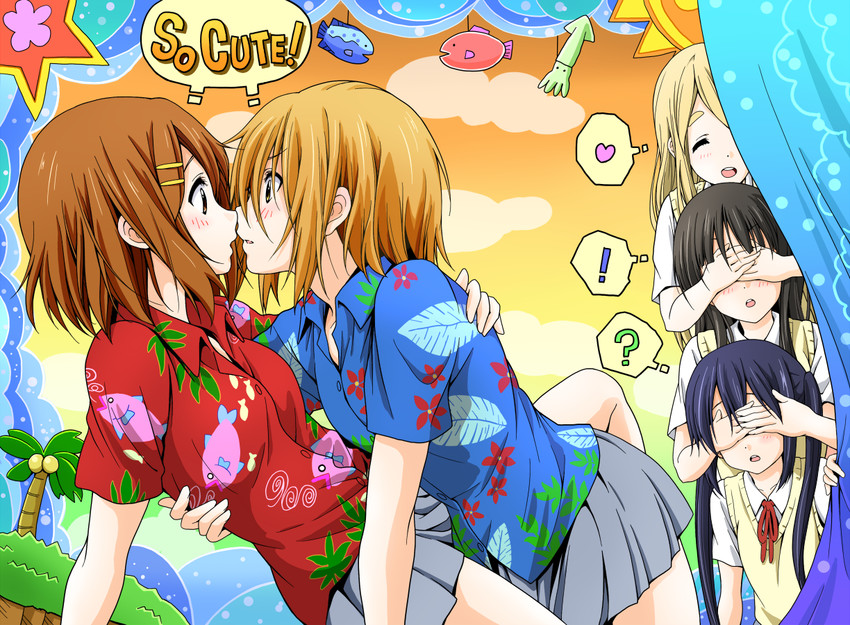 akiyama mio, nakano azusa, hirasawa yui, tainaka ritsu, and kotobuki tsumugi (k-on!) drawn by sawanatsu_mikan