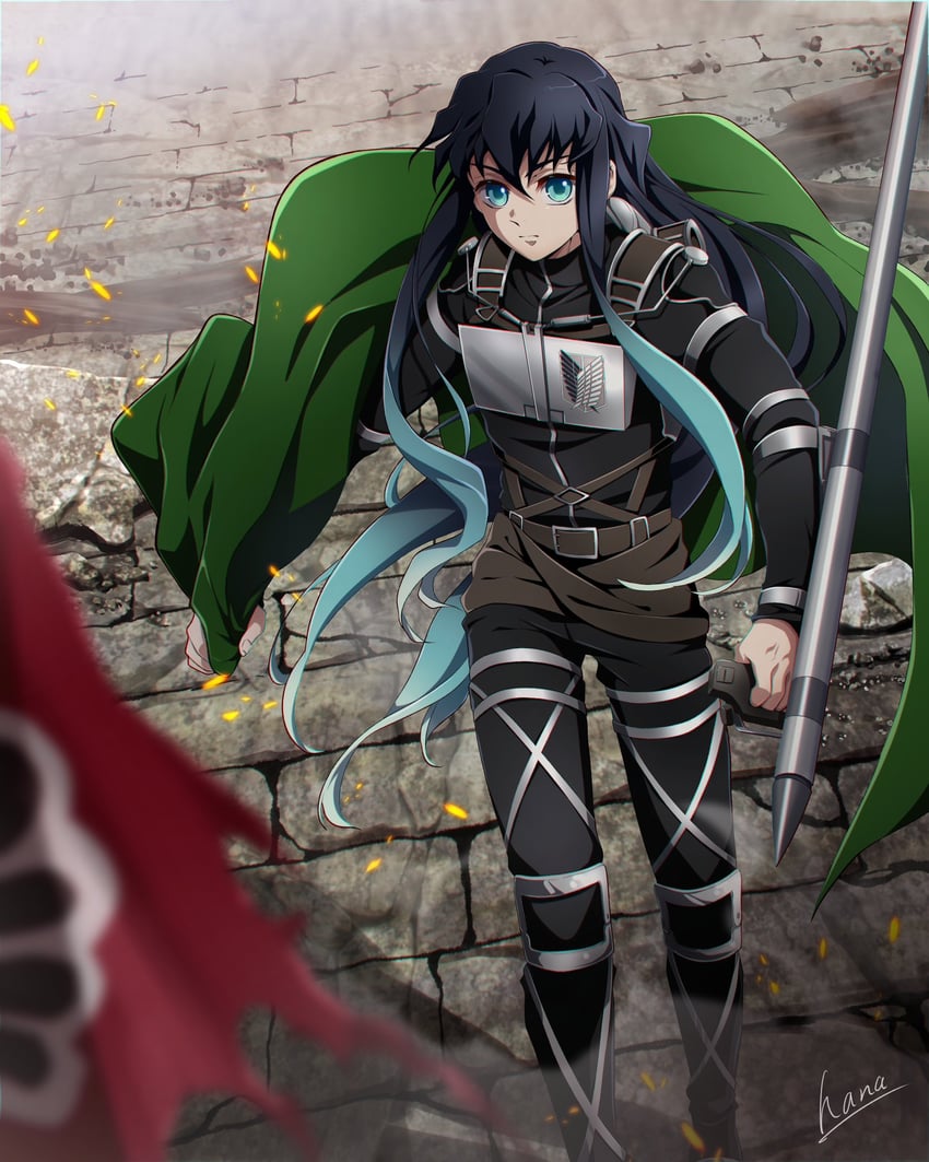 tokitou muichirou (kimetsu no yaiba and 1 more) drawn by hana_ni_nare