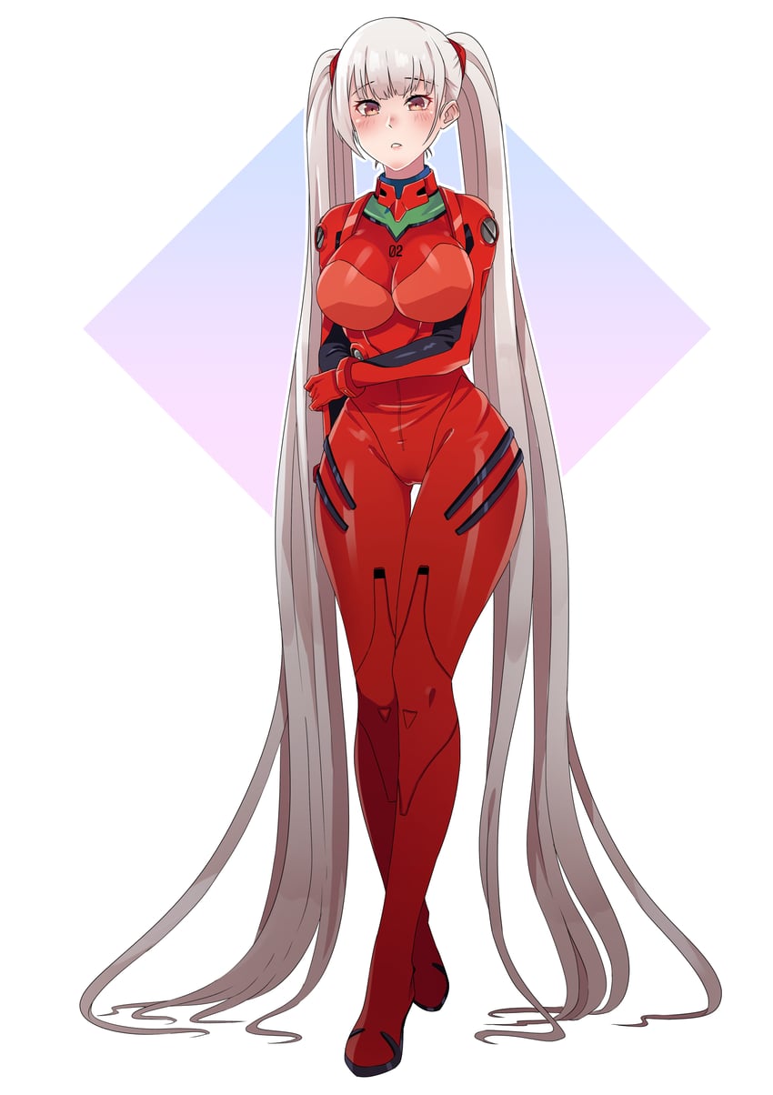 souryuu asuka langley and formidable (azur lane and 1 more) drawn by canned_sardines