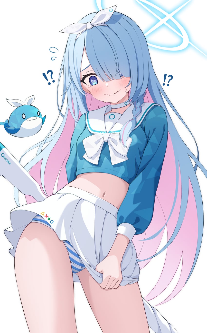 arona and general student council president (blue archive) drawn by shijima_(shijima_tc)