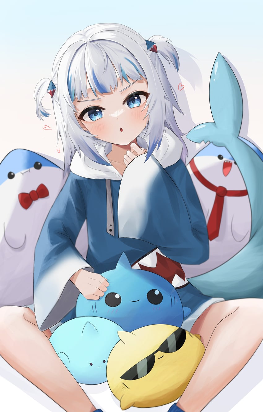 gawr gura (hololive and 1 more) drawn by hoangryu