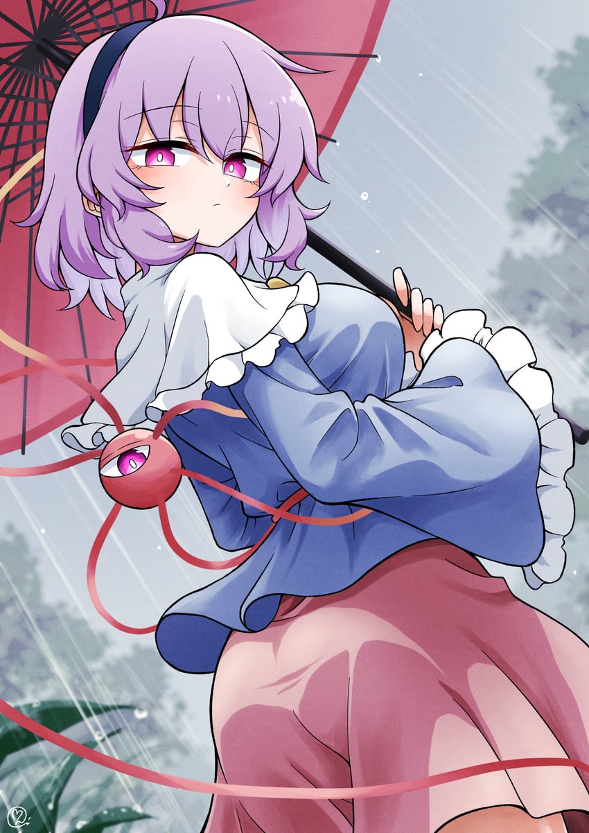 komeiji satori (touhou) drawn by scavia10