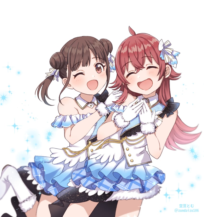 sonoda chiyoko and komiya kaho (idolmaster and 1 more) drawn by soramame_tomu