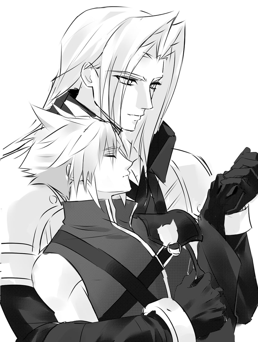 cloud strife and sephiroth (final fantasy and 2 more) drawn by yebuyeye