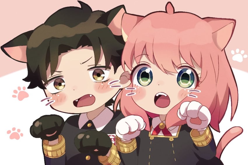 anya and damian desmond (spy x family) drawn by dmanya