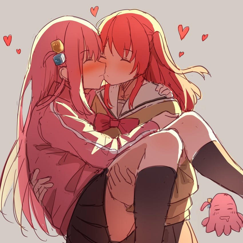 gotoh hitori and kita ikuyo (bocchi the rock!) drawn by milktea_(gggrrr2000)