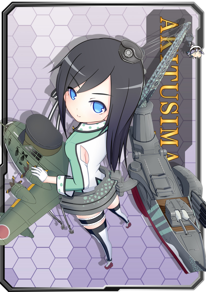 asashio, ooshio, akitsushima, and nishikitaitei-chan (kantai collection) drawn by tun