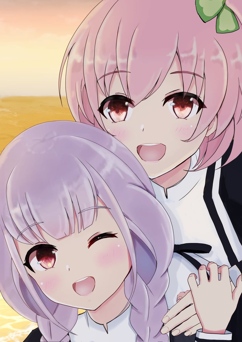 hitotsuyanagi riri and hitotsuyanagi yuri (assault lily) drawn by ekakisyun