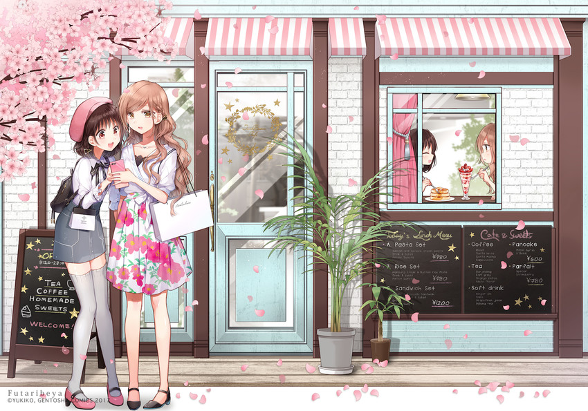 kawawa sakurako and yamabuki kasumi (futaribeya) drawn by yukiko_(tesseract)