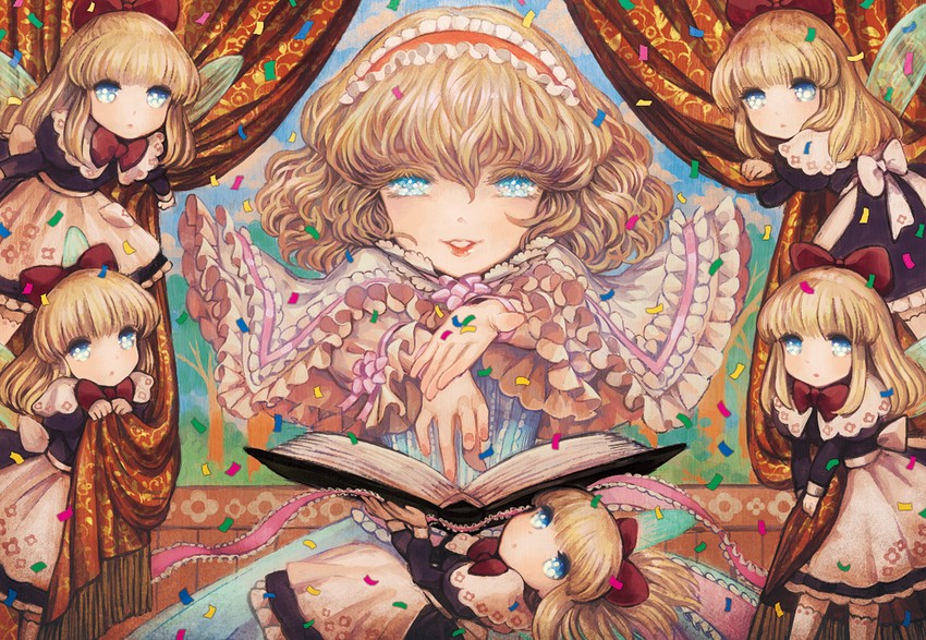 alice margatroid and shanghai doll (touhou) drawn by takatora