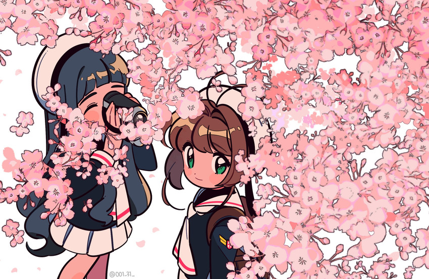kinomoto sakura and daidouji tomoyo (cardcaptor sakura) drawn by chueog