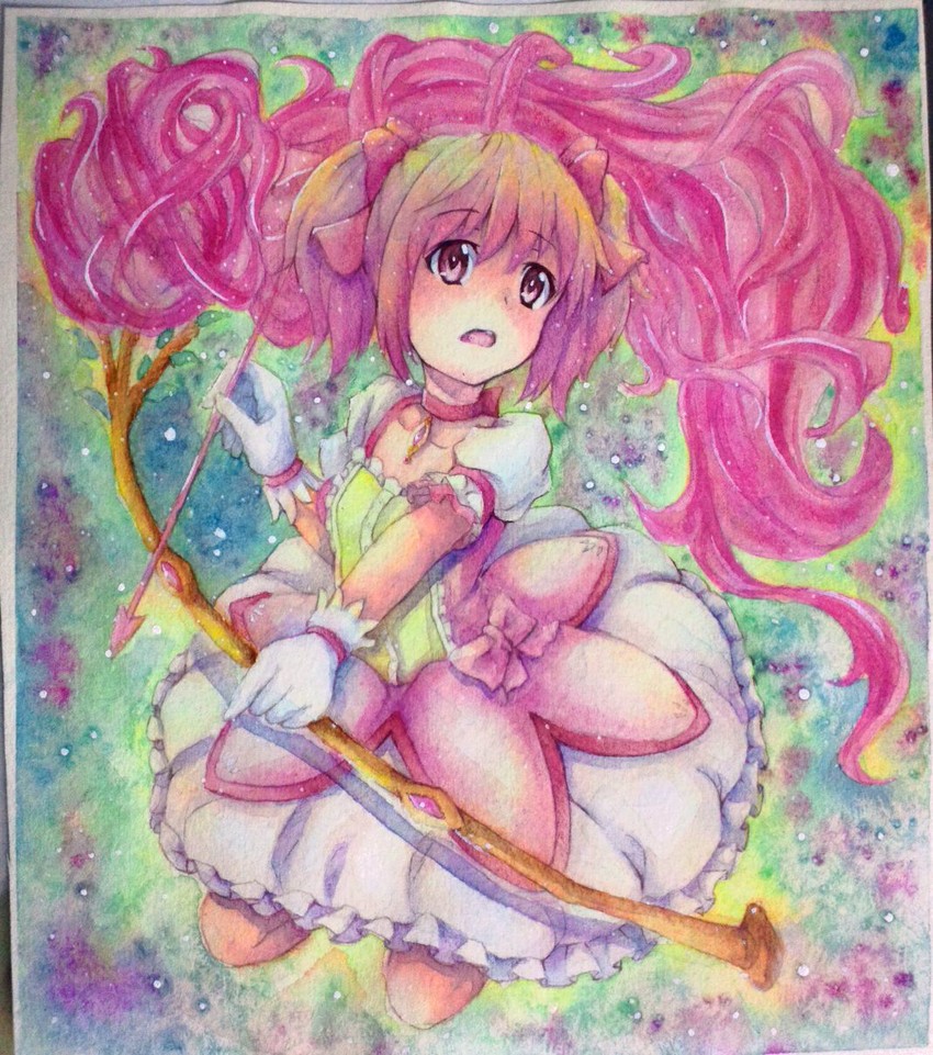 kaname madoka (mahou shoujo madoka magica) drawn by yuyu_(00365676)