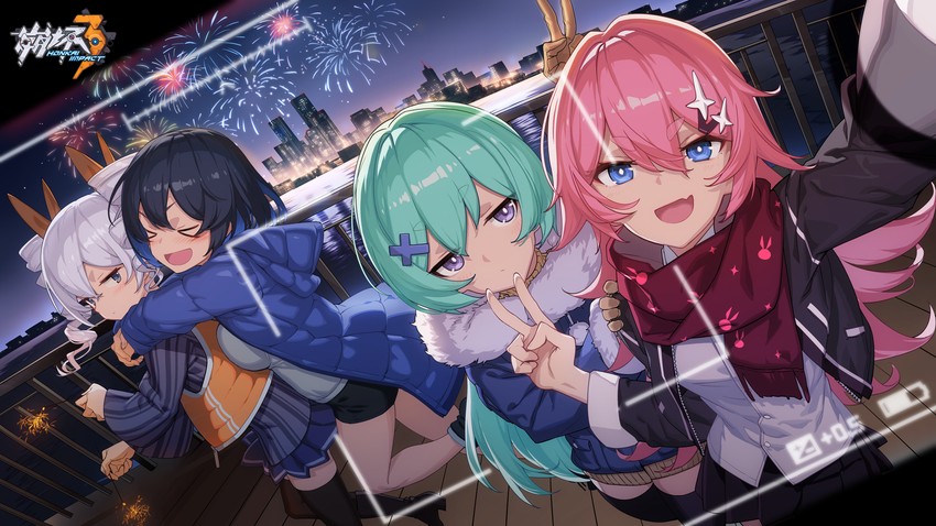 bronya zaychik, seele vollerei, rozaliya olenyeva, and liliya olenyeva (honkai and 1 more) drawn by tdc24