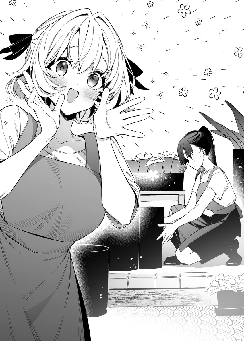 shinjou aina and shinjou arisa (otoko girai na bijin shimai wo namae mo tsugezu ni tasuketara ittai dounaru?) drawn by giuniu