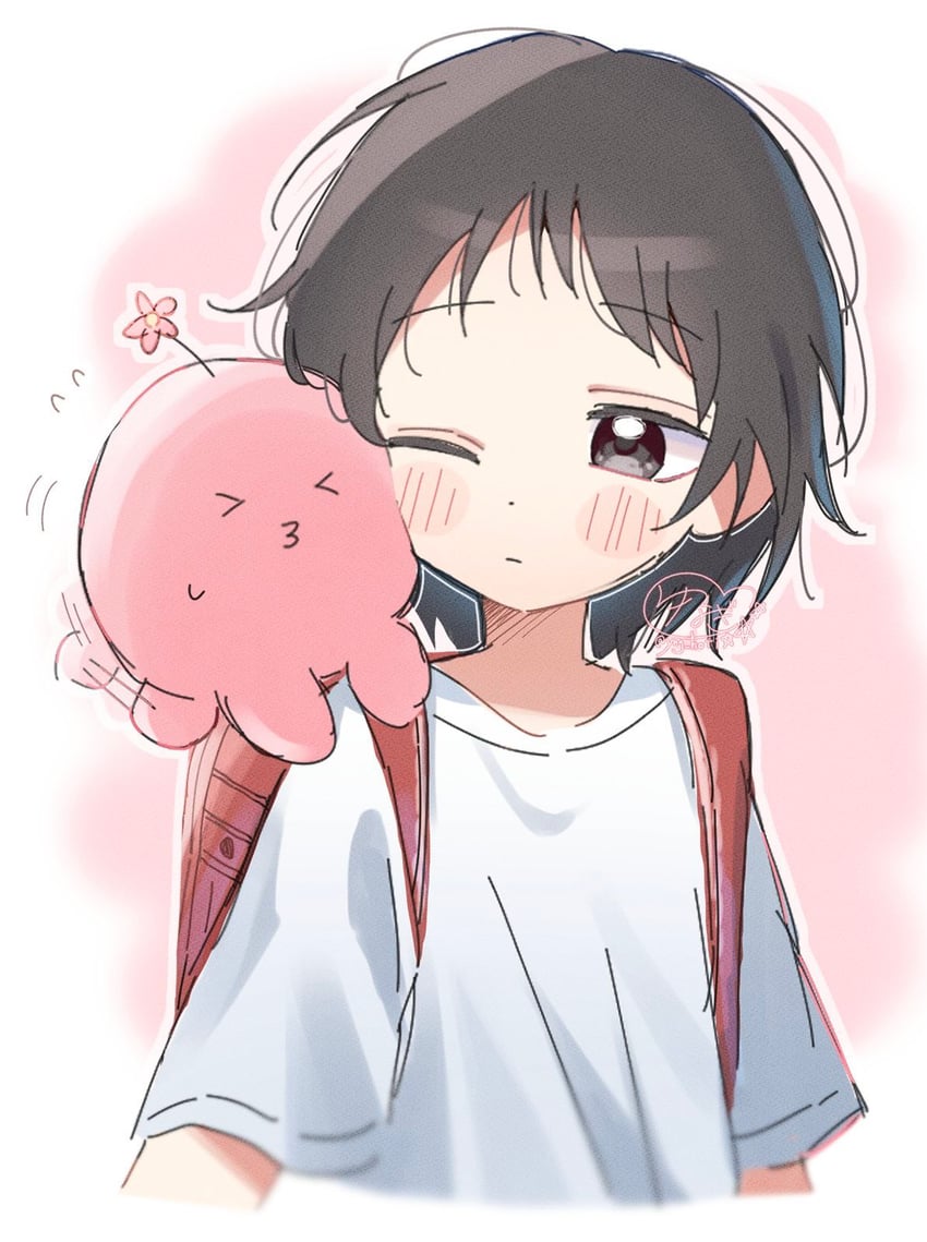 kuze shizuka and takopii (takopii no genzai) drawn by yunagi_(yng_hoti)