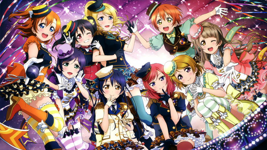 nishikino maki, tojo nozomi, sonoda umi, yazawa nico, ayase eli, and 4 more (love live! and 2 more)