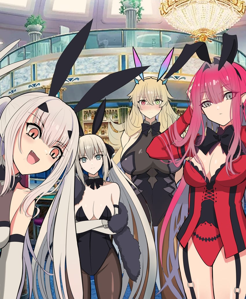 baobhan sith, morgan le fay, melusine, and barghest (fate and 1 more) drawn by longdq3008