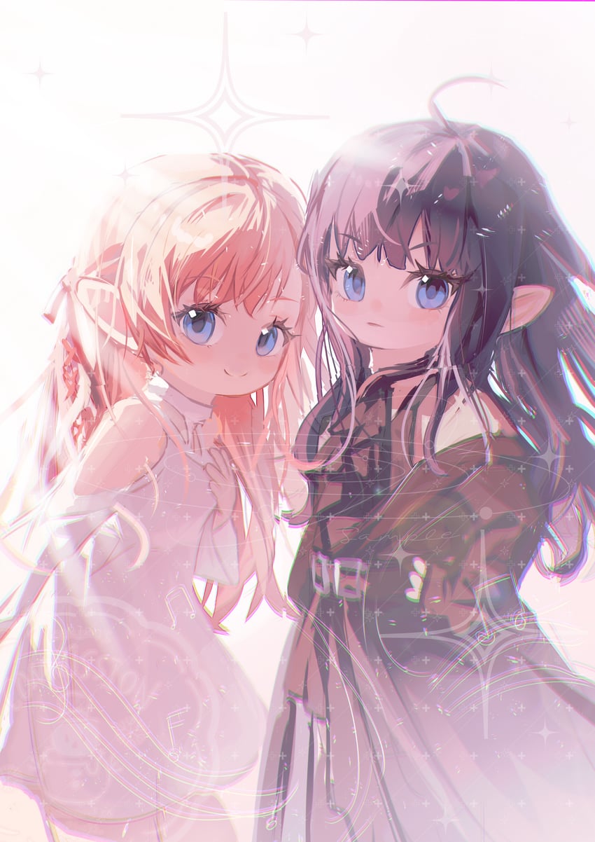 ryne waters and gaia (final fantasy and 1 more) drawn by kazekokakuii