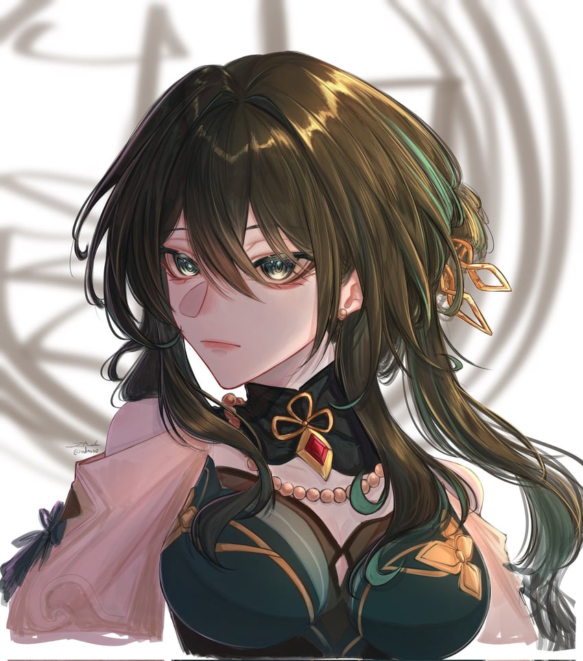 ruan mei (honkai and 1 more) drawn by zoulnova