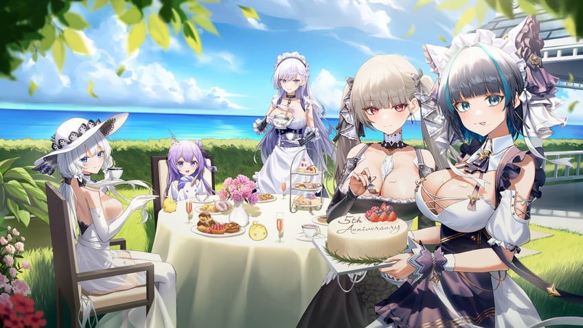 manjuu, formidable, belfast, unicorn, illustrious, and 1 more (azur lane) drawn by soy_chicken