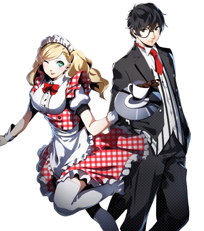 amamiya ren and takamaki anne (persona and 1 more) drawn by nakano_maru