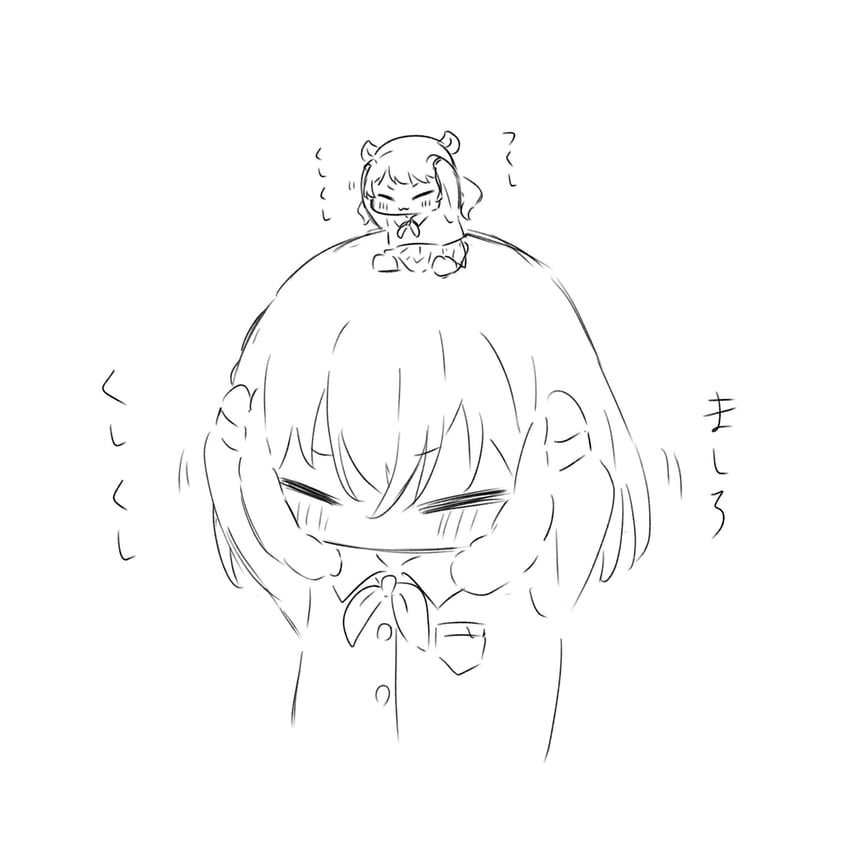 kurata mashiro and futaba tsukushi (bang dream!) drawn by kanade_(kanade_3344)