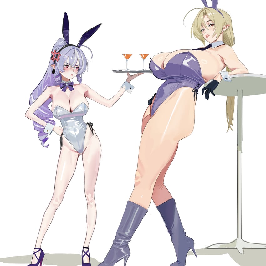 vivian banshee and hugo vlad (zenless zone zero) drawn by hintobento