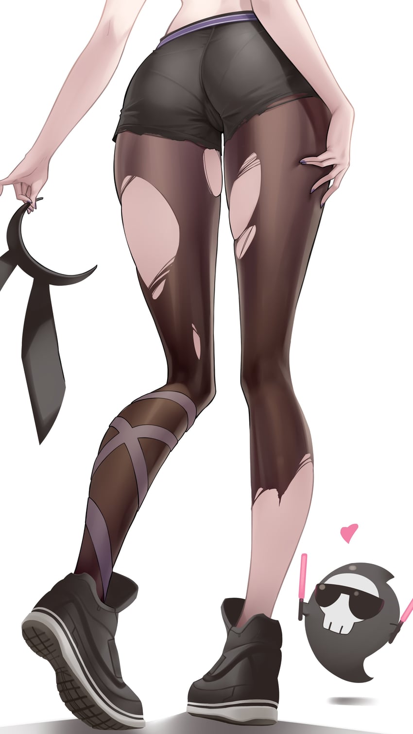 mori calliope and death-sensei (hololive and 1 more) drawn by somebody_(leiking00)
