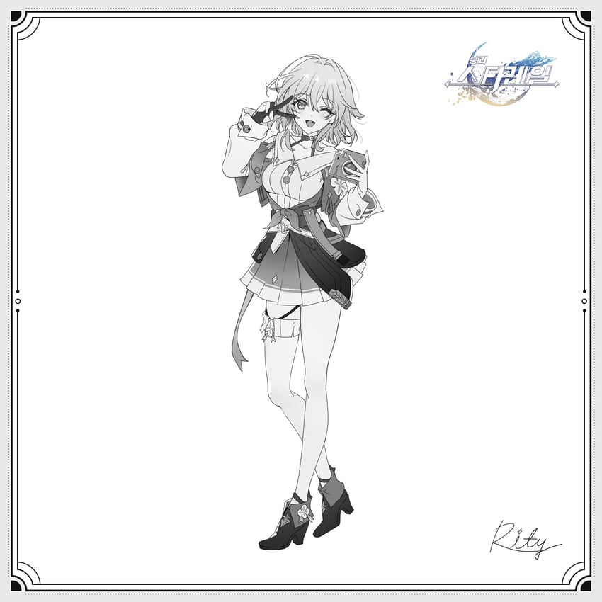 march 7th (honkai and 1 more) drawn by rity