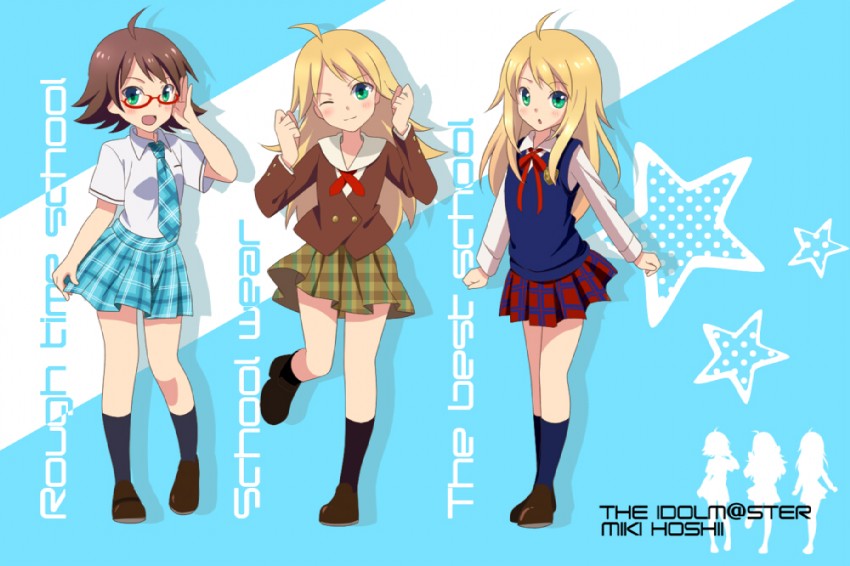 hoshii miki and awakened miki (idolmaster and 2 more) drawn by kyu